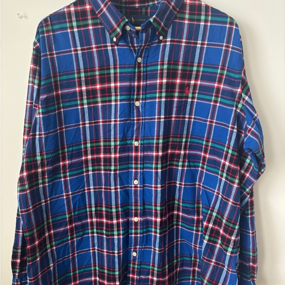 Ralph Lauren Men's Multicolor Plaid Flannel Shirt